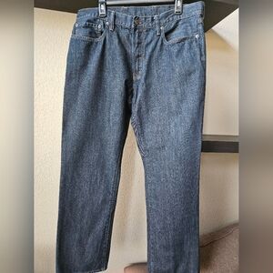 Gap Straight Fit Jeans 36X32 Dark Rinse